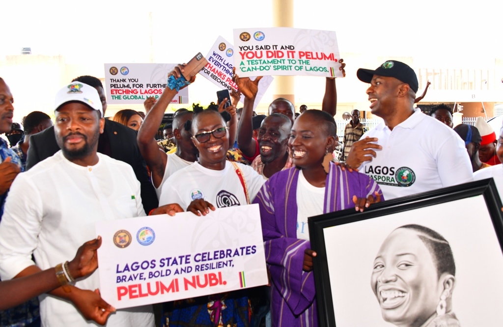 Pelumi Nubi, Nigerian Woman On Solo Road Trip From UK Arrives Nigeria, Received By LASG