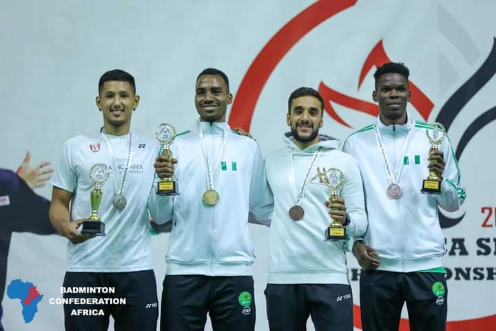  Nigeria's team at the just concluded All Africa Senior Badminton Championship, Cairo 2024, claimed seven medals with the country's number one badminton player, Anuoluwapo Opeyori clinching his fifth African title and the third back to back. 