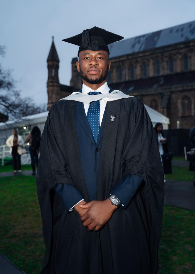 Leke James Scores Off the Pitch with Business and Sports Management Degree