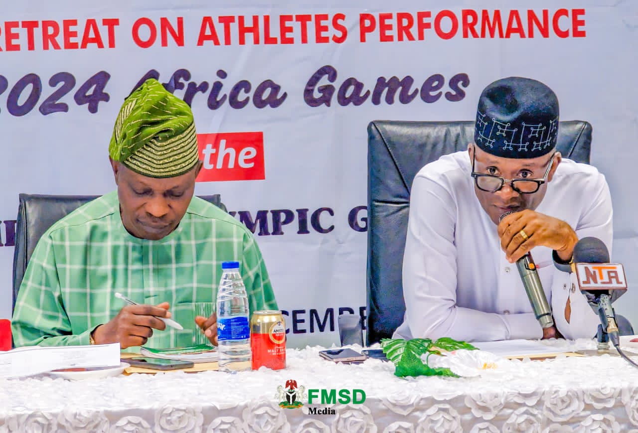 *Sports Minister Leads Ministerial Retreat on Athletes Performance at 2024 Olympic and Africa Games*  _says sports achievement is a barometer for evaluating effective and meaningful governance_