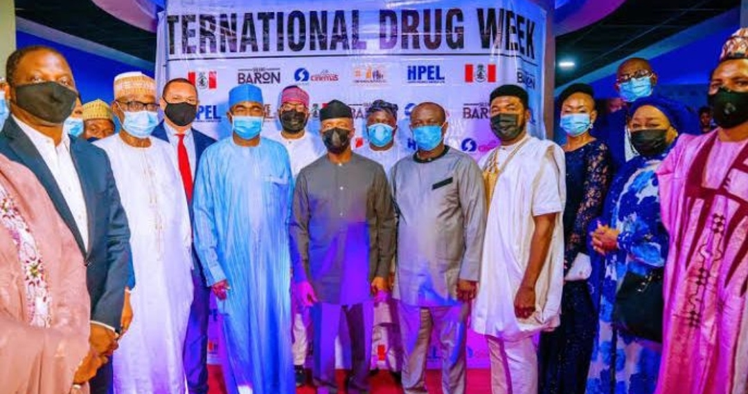 VP Osinbajo attends 'The Silent Baron' premiere to mark anti-drug day