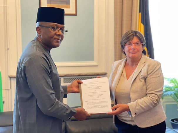 Nigerian Embassy in Belgium moves to attract FDI signs MoU with Law Firm