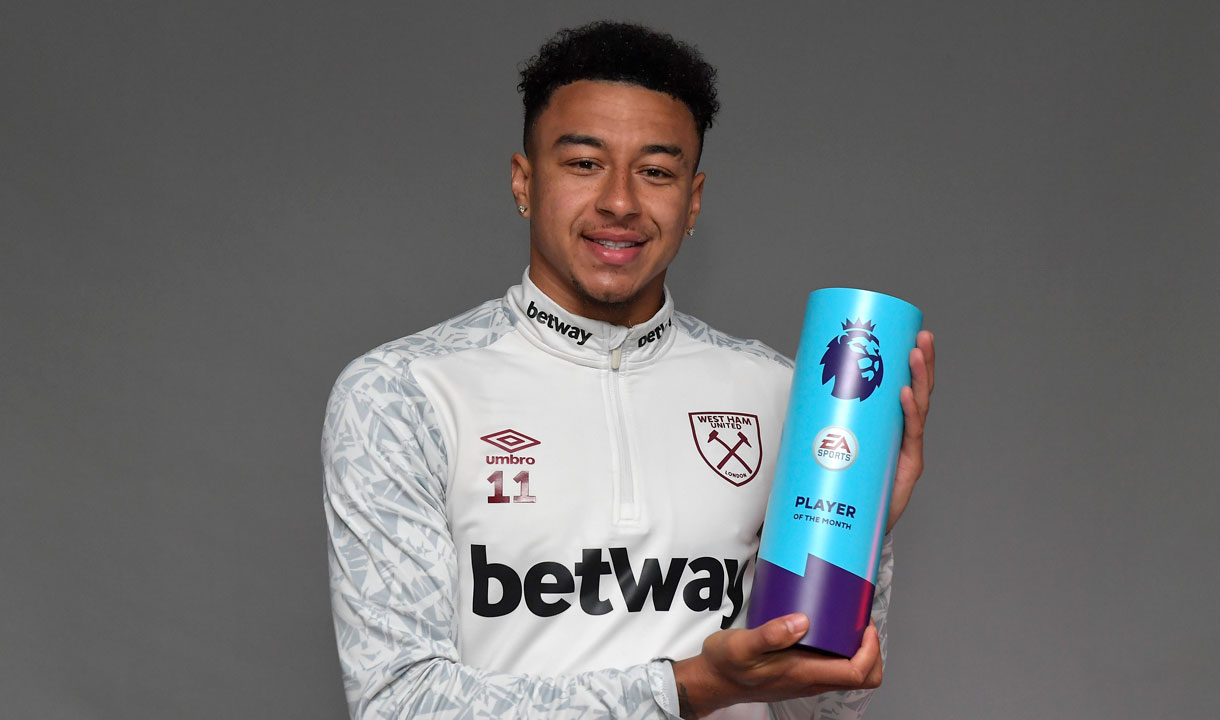 Lingard beats Iheanacho to Premier League player of the month award