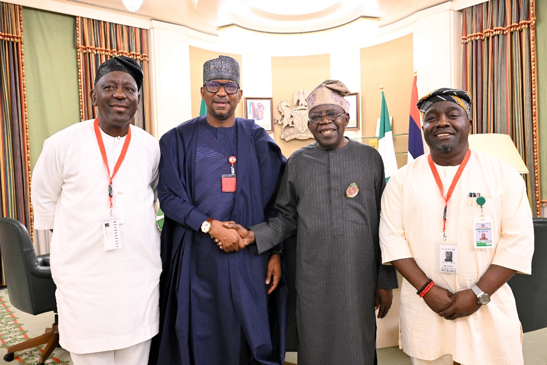 National Sports Commission Leadership Meets President Bola Ahmed Tinubu in Aso Villa  ........Delivers progress report to the President, as assignment to revamp Nigerian sports continues