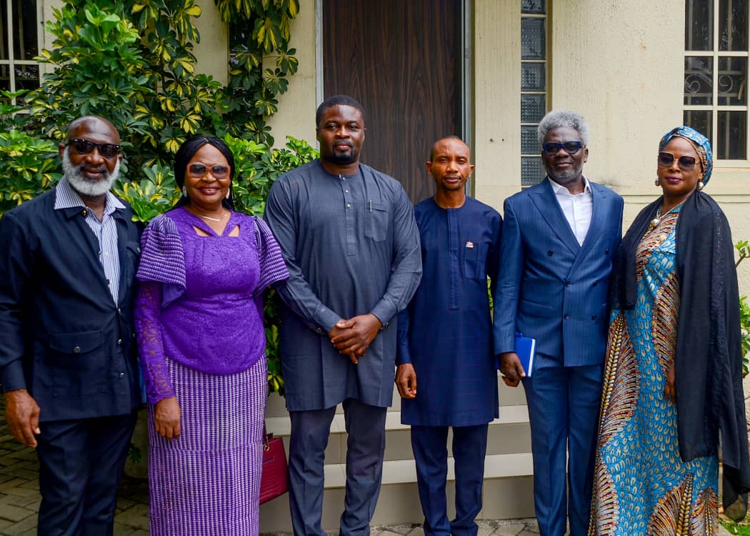 From left: Franklin Ginger-Eke, fnipr; Mrs. Olubunmi Badejo, fnipr; Hassan Abdul mnipr; Stanley Ogadigo fnipr; Omoniyi Ibietan fnipr and Haj Maryam Sanusi fnipr