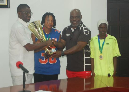 Sports: Shaibu Receives Female Rugby Champions