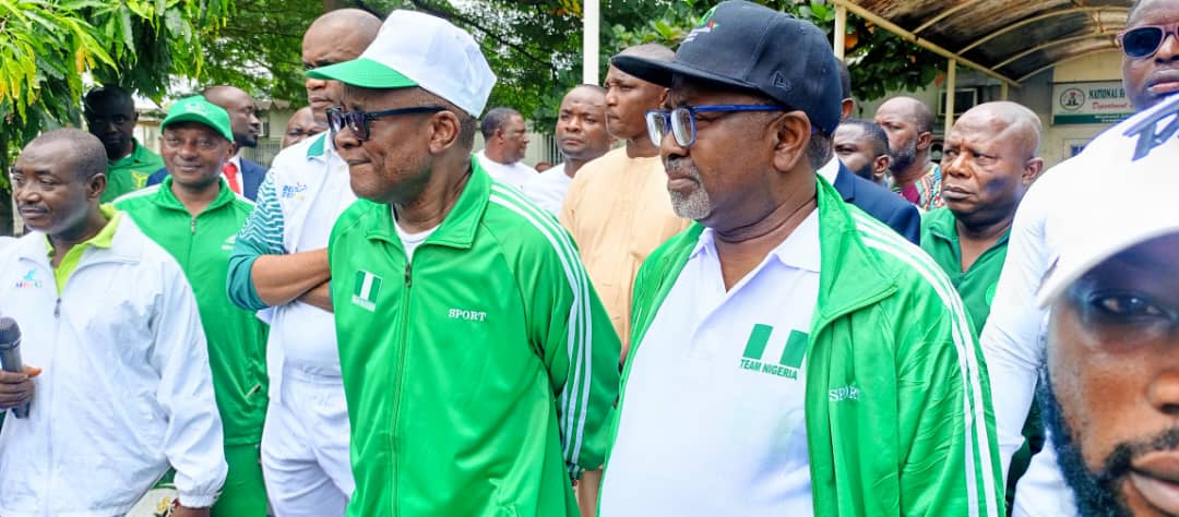 Minister of Sports Development Tour Moshood Abiola National Stadium ...Says, I’ll operate from Here, not from federal secretariat