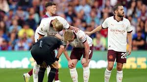 Manchester City’s win at Burnley marred by injury to De Bruyne   