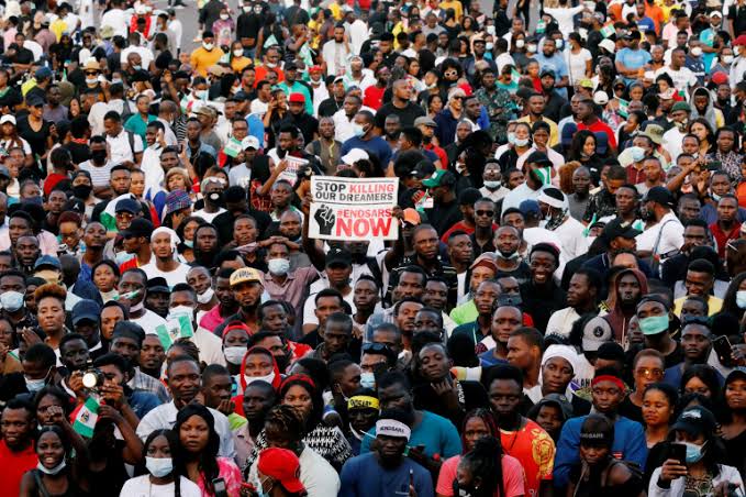 EndSARS Anniversary: Hundreds takes to the streets in Benin