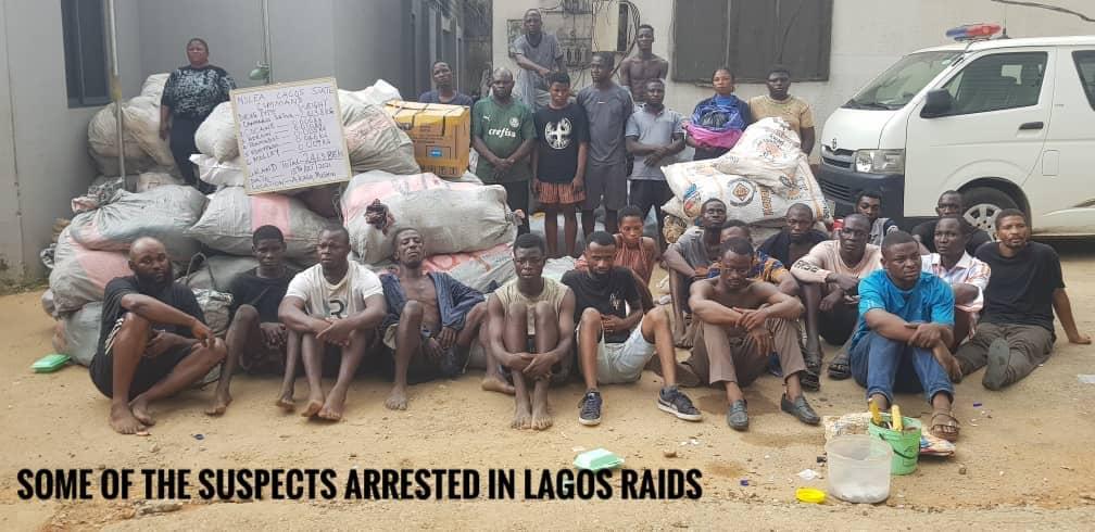 Fake police officer, soldier, corps member among 663 arrested as NDLEA raids notorious Lagos drug joints, others