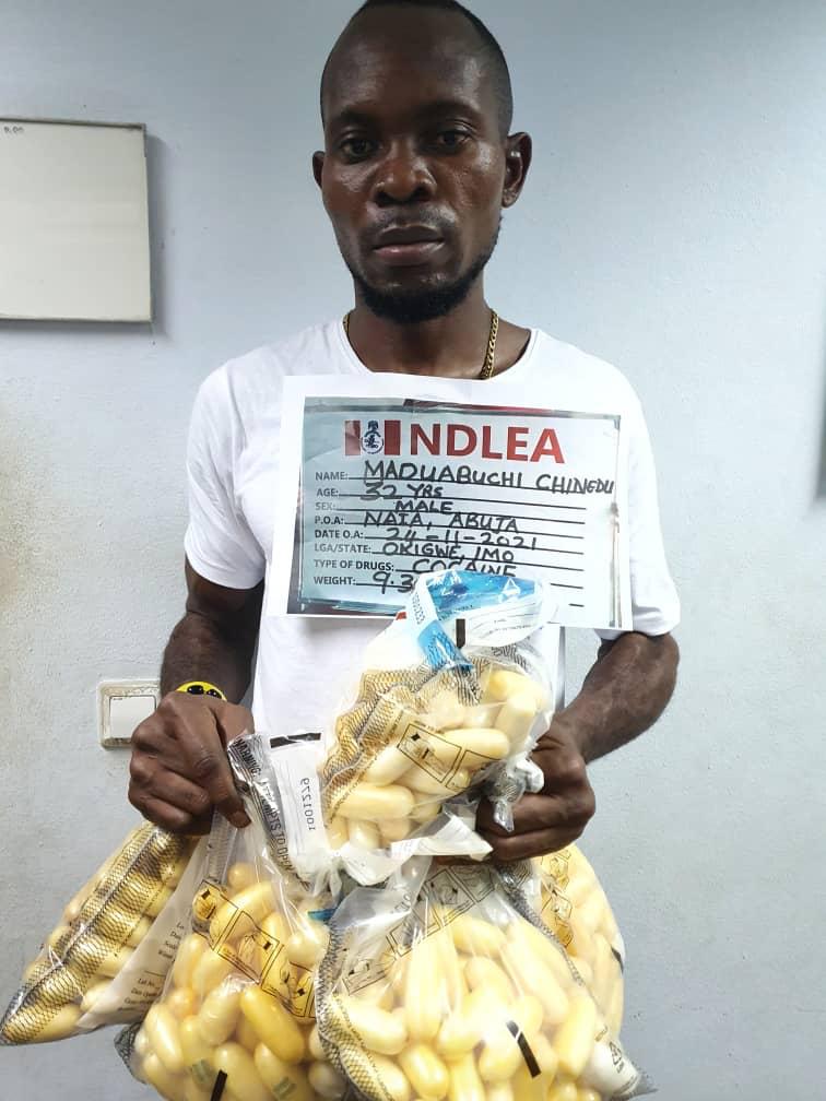 NDLEA intercepts cocaine worth N2.7bn at Abuja airport