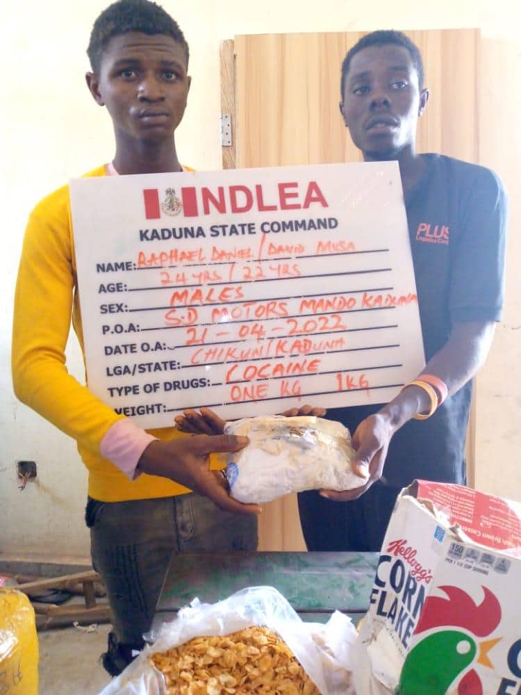 NDLEA seizes cocaine in teabags, arrests 4 traffickers