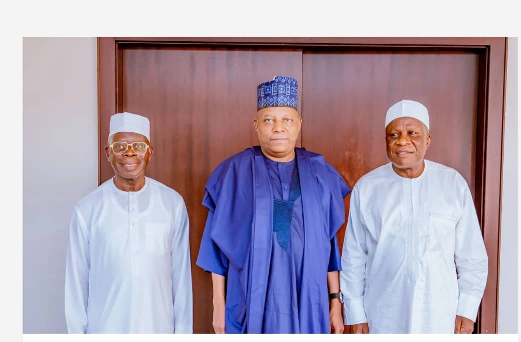 Edo Minister-designate Abubakar Momoh, Oshiomole Visits VP Shettima In Aso Villa