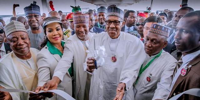 Buhari inaugurates new int'l terminal at Lagos airport 43yrs after establishment