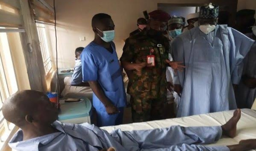 Senate visits wounded soldiers, donates N10m