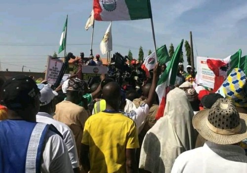 NLC begins massive protest in Kaduna over mass sack