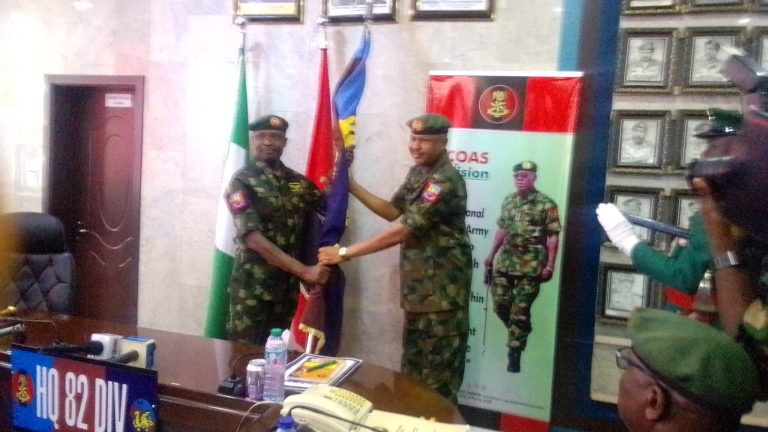 Maj.-Gen. Chinade takes over as 37th GOC of 82 Division, assures peace, safety