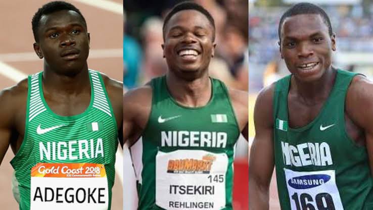 Adegoke, Itsekiri advance into men’s 100m semi-finals, Oduduru disqualified as Nwokocha loses